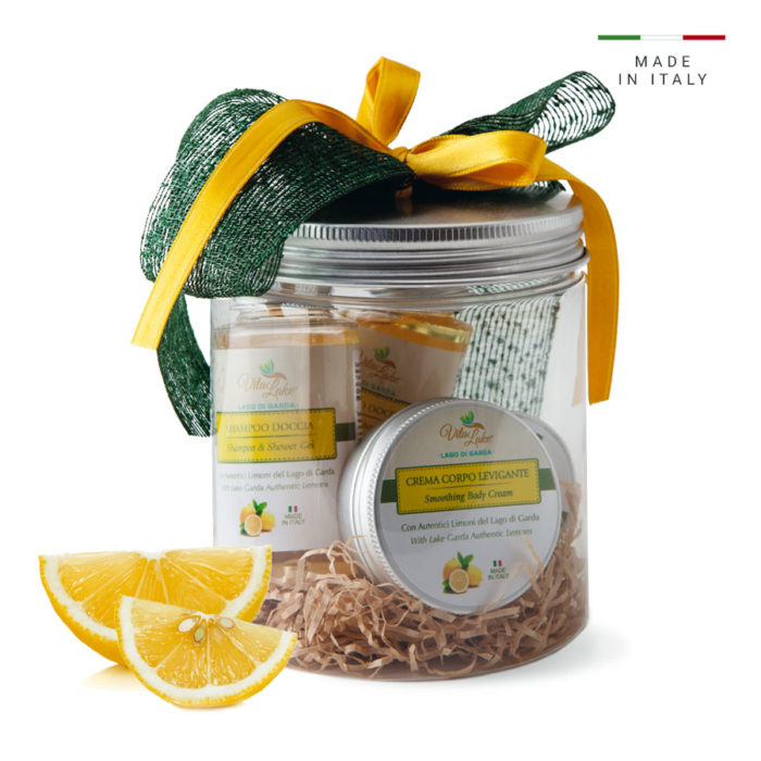 Give gift line lemon Vtalake: the sensorial universe of Lake Garda, recalls the scents and colors of a unique territory with the most expensive people